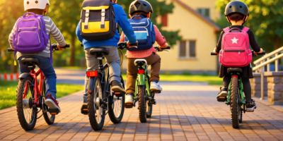 Andando de bike na rua