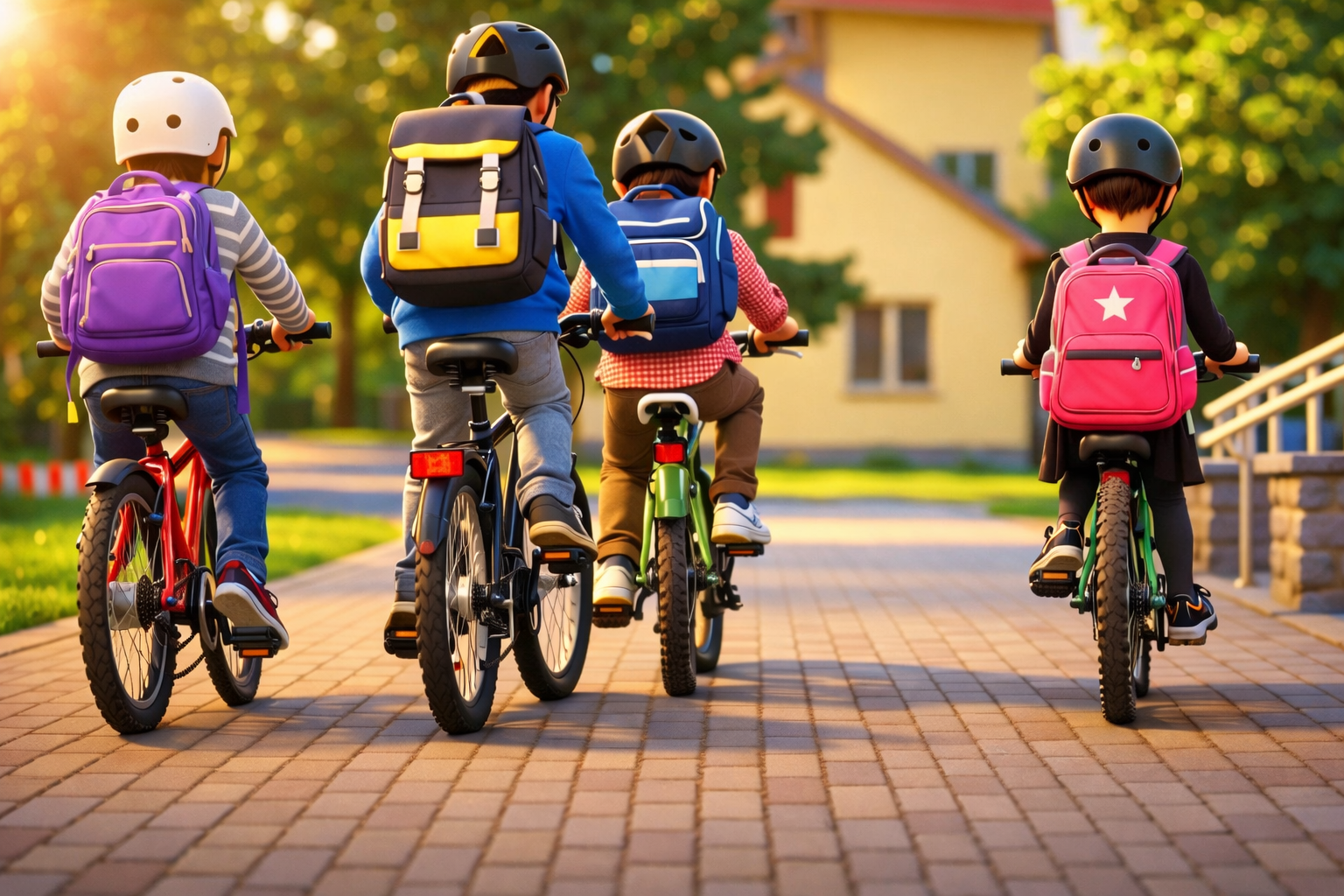 Andando de bike na rua